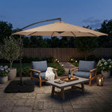 Cantilever Parasol 3m With Square Base – Beige