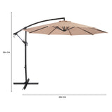 Cantilever Parasol 3m – Beige