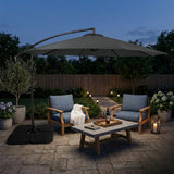Cantilever Parasol 3m With Square Base – Grey