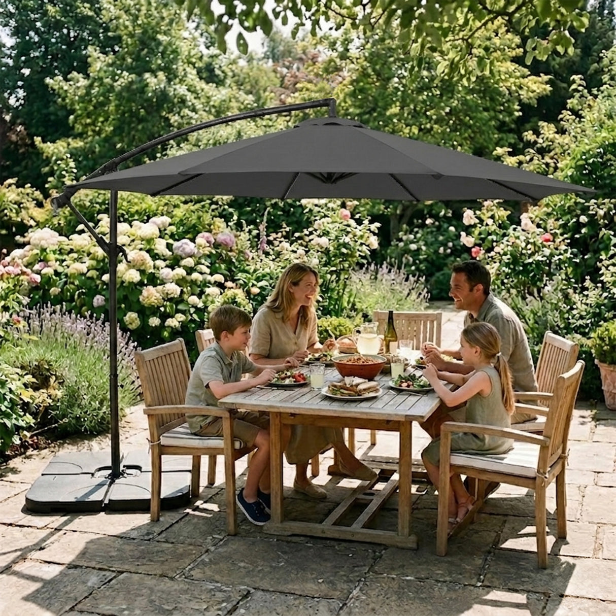 Cantilever Parasol 3m – Grey