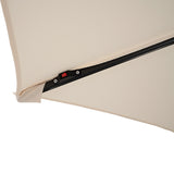 LED Cantilever Parasol 3m – Cream