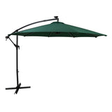 LED Cantilever Parasol 3m – Green