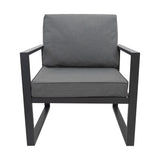 Aluminium 7 Seater Garden Furniture Set With Fire Pit