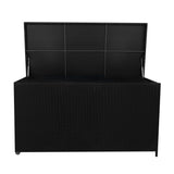 Rattan Cushion Storage Box 700L - Black