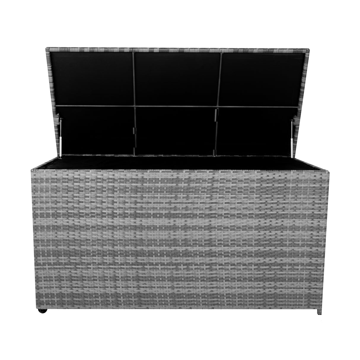 Rattan Cushion Storage Box 700L - Grey