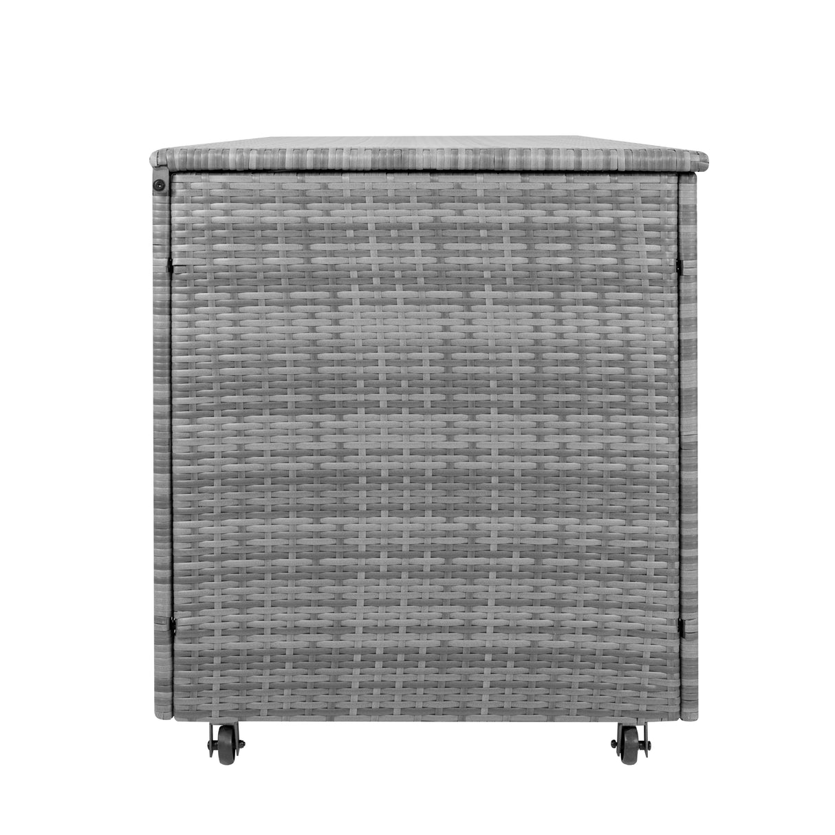 Rattan Cushion Storage Box 700L - Grey