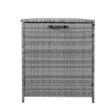 Rattan Cushion Storage Box 700L - Grey