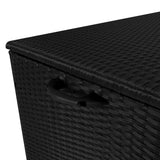 Rattan Cushion Storage Box 996L - Black