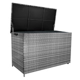 Rattan Cushion Storage Box 996L - Grey