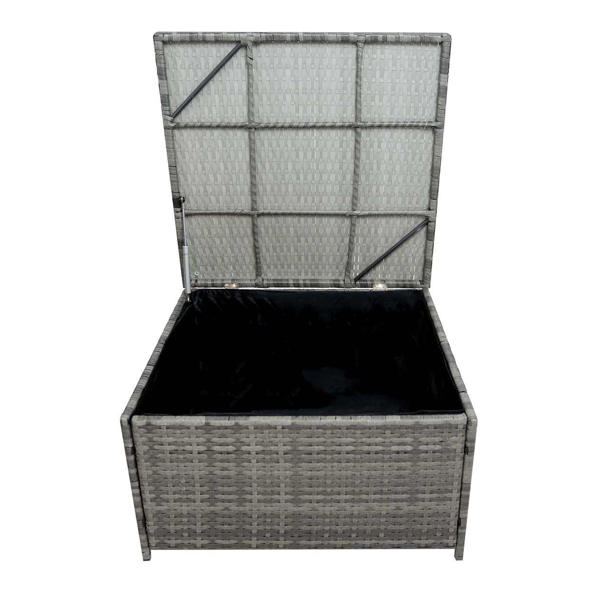 11 Seater Rattan Furniture Set With Firepit – Grey