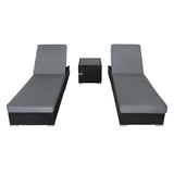 Rattan Sun Lounger Set