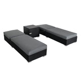 Rattan Sun Lounger Set