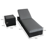 Rattan Sun Lounger Set
