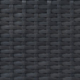 Rattan Corner Set With Composite Table – Black