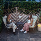 3 Piece Bistro Set - Grey & Cream