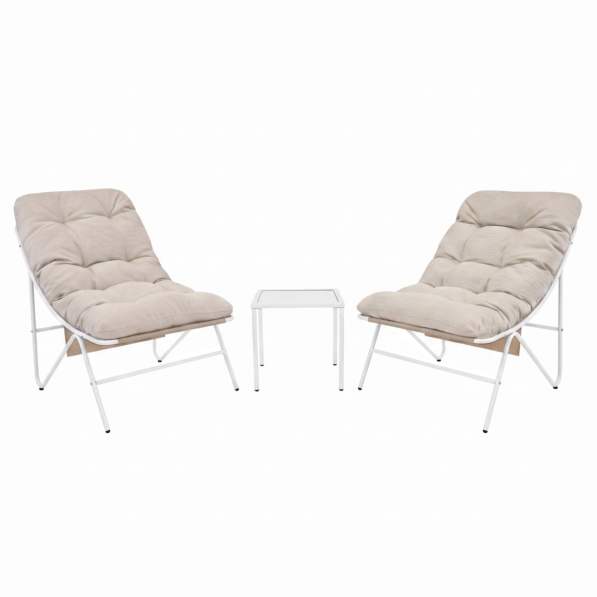 3 Piece Bistro Set - Cream