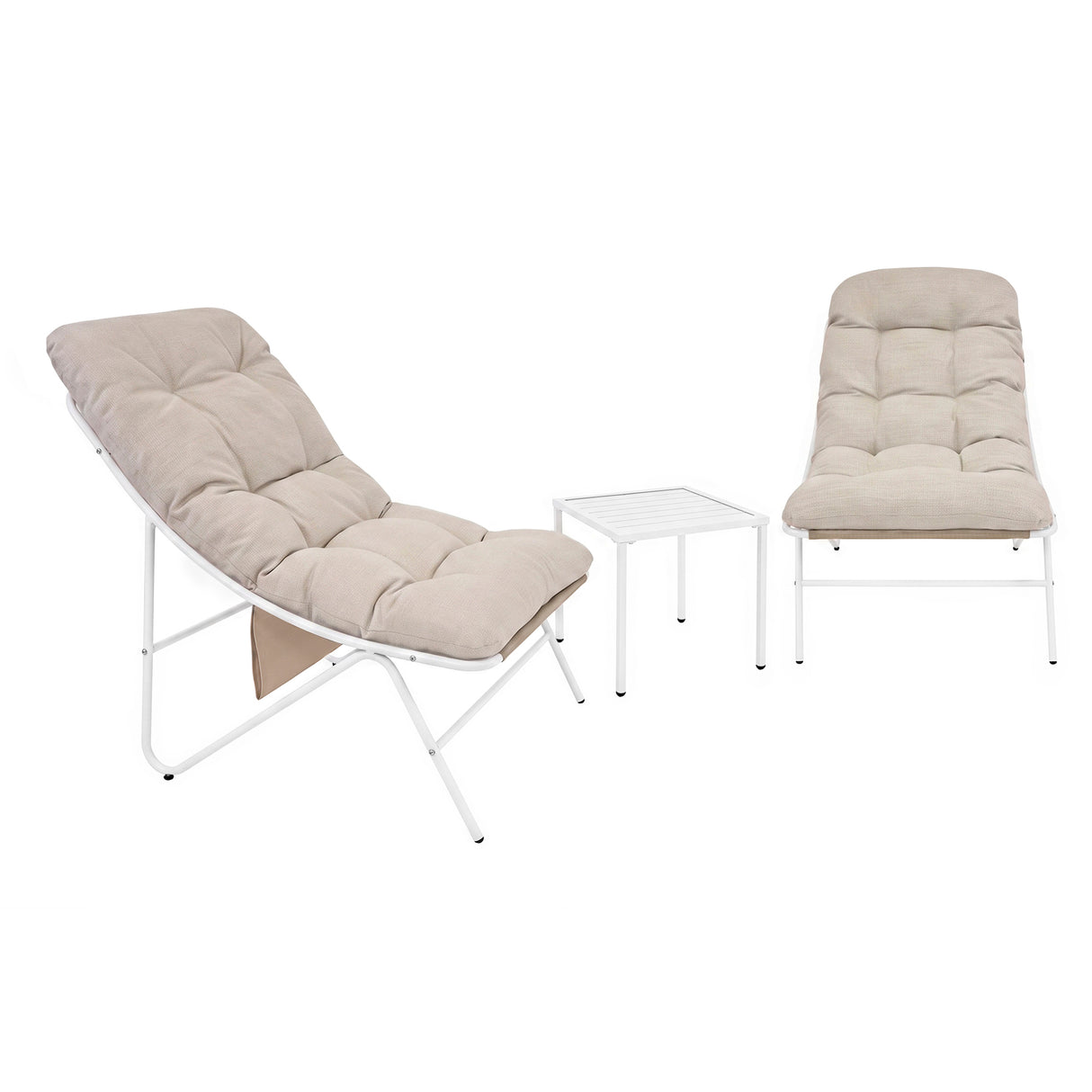 3 Piece Bistro Set - Cream