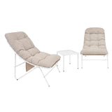 3 Piece Bistro Set - Cream