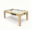 Stylish 7-in-1 oak games table featuring a sleek design, smooth surface, and sturdy legs, perfect for various games and entertainment