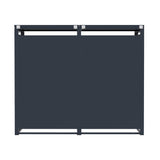 Double Wheelie Bin Metal Storage - Anthracite & Wood