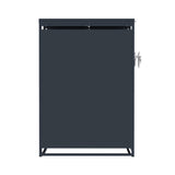 Double Wheelie Bin Metal Storage - Anthracite Grey