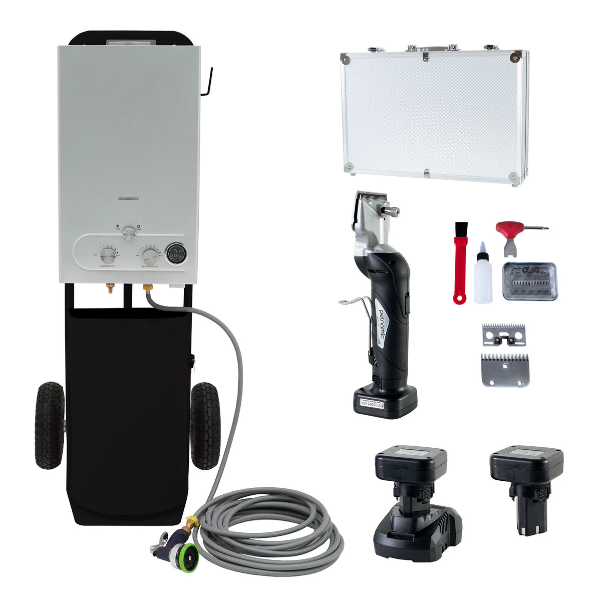Horse Shower & Cordless Clippers – Black