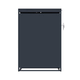 Single Wheelie Bin Metal Storage - Anthracite Grey