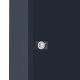 Single Wheelie Bin Metal Storage - Anthracite Grey