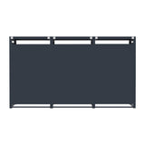 Triple Wheelie Bin Metal Storage - Anthracite Grey Wood