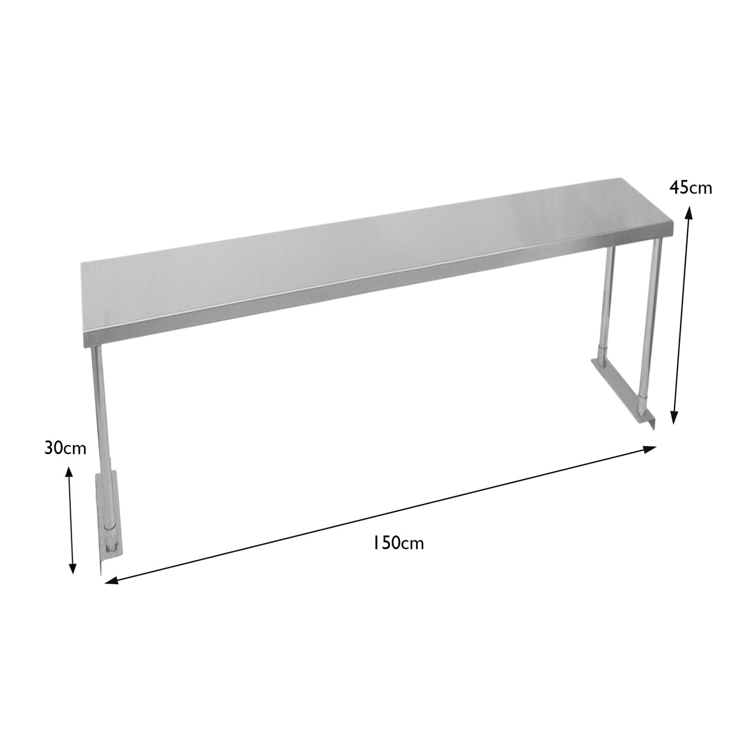 Kukoo Single Tier Steel Over-Shelf 1500mm