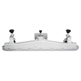 Silver MAXBLAST 80L industrial vacuum floor nozzle attachment with adjustable clamps and textured surface for efficient cleaning