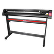 PixMax 59" vinyl cutter with a sleek black frame, red accents, and control panel for precise cutting and sign-making projects