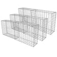 Galvanized steel gabion baskets in a 6-pack, measuring 100 x 80 x 30cm, featuring a sturdy wire mesh design for landscaping and erosion control