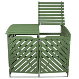 Sage Green Double Wheelie Bin Storage