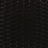 Jardí 2-Seater Rattan Bistro Black Set with Cushions & Rain Cover