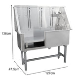Pet Dog Bath Steel Tub Washing Station 400mm