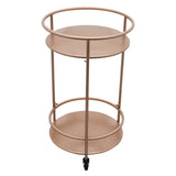 Rose Gold Drinks Trolley Bar Cart - Small