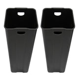 Sleek 60L dual pedal bin in stainless steel with a modern design, featuring two compartments and a smooth, shiny finish
