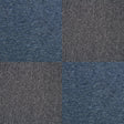 Storm blue and charcoal black carpet tiles with a textured finish, arranged in a checkerboard pattern, ideal for modern interiors
