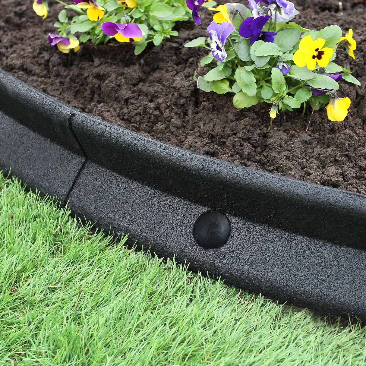 Flexible Lawn Edging Black 1.2m x 40
