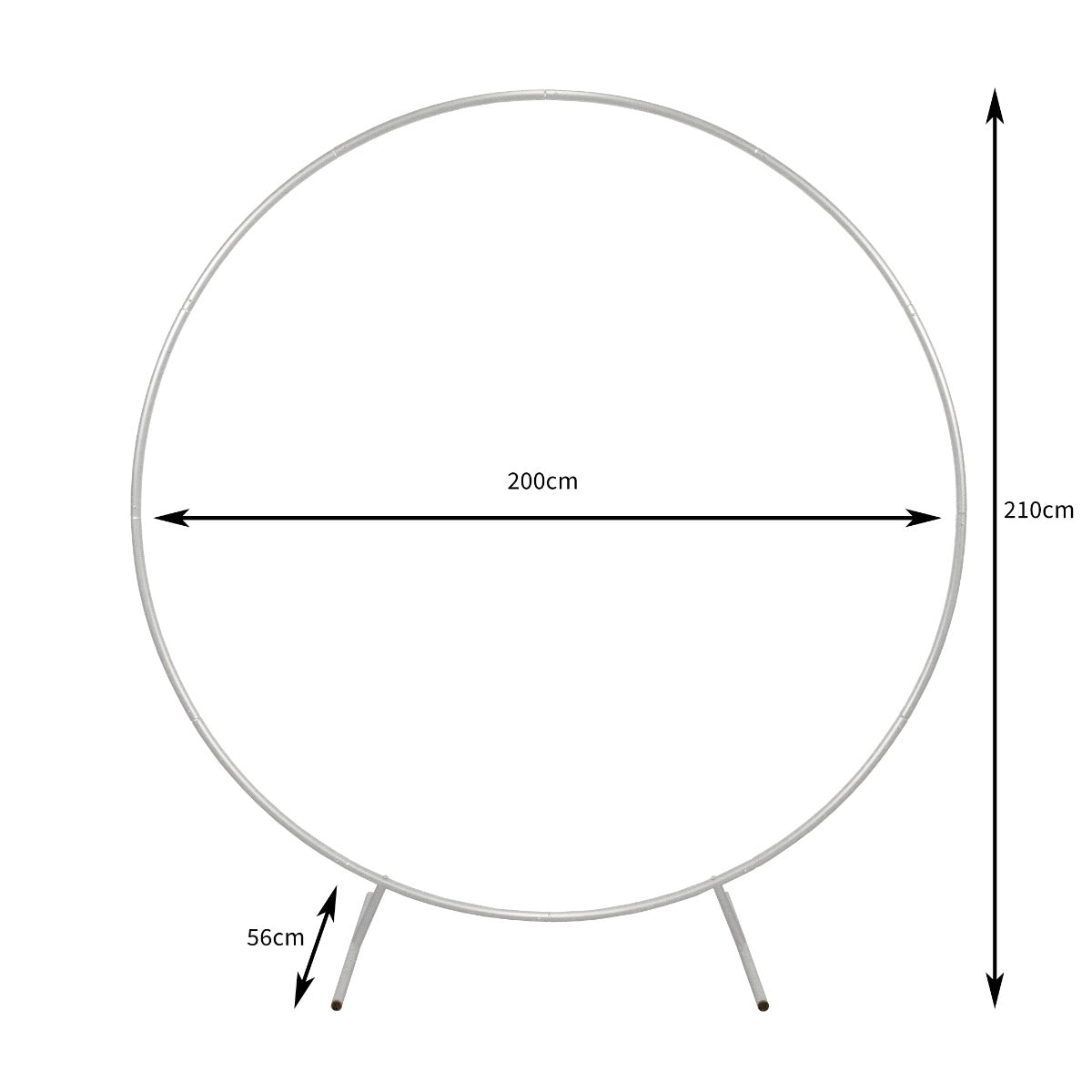 Wedding Moongate 200cm - White