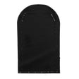 Black waterproof bike tent with a rounded top, durable fabric, and reinforced grommets for secure anchoring in various conditions