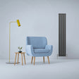 Sleek anthracite grey flat panel radiator, 1600mm x 280mm, complements modern decor with its minimalist design and smooth finish