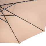 LED Tilt Parasol 2.7m With Tilt Base – Beige