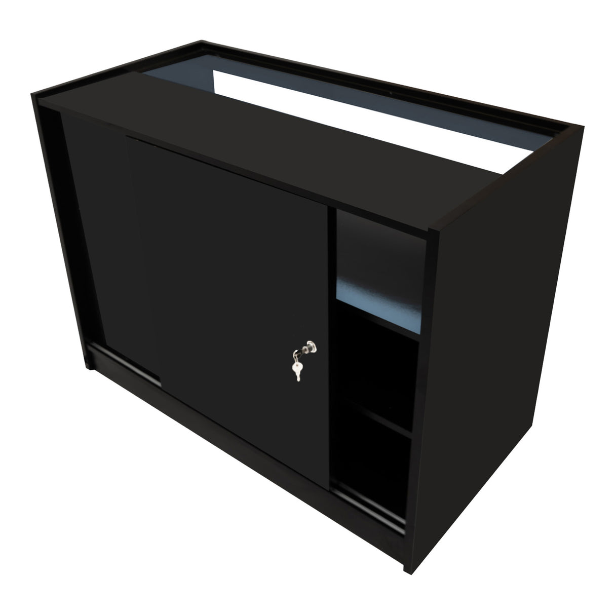 Luna LED Shop Counter Set CM60, TB60 & 2 x B1200 - Black