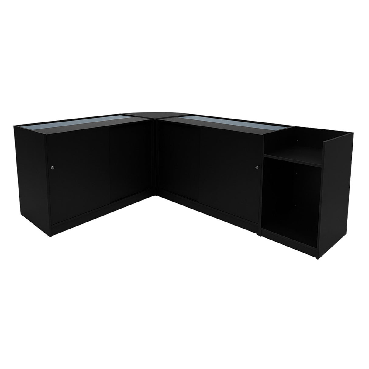 Vega LED Shop Counter Set K1200, C1200, TB60 & CM60 - Black