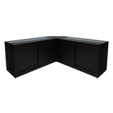 Iris LED Shop Counter Set CM60 & 2 x B1500 - Black