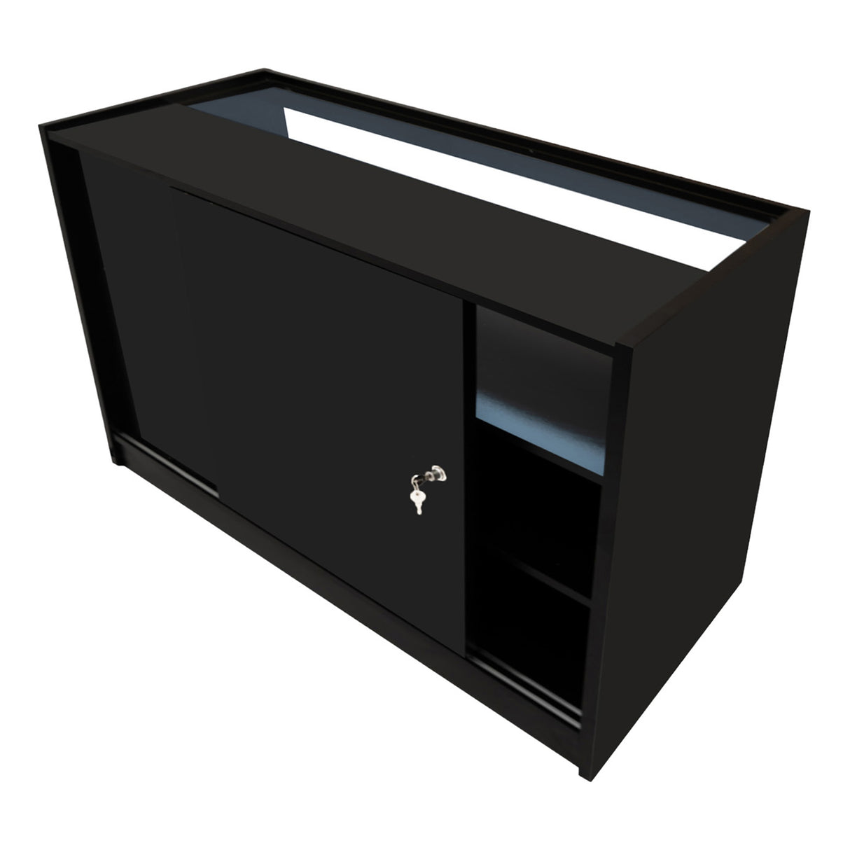 Luna LED Shop Counter Set CM60, TB60 & 2 x B1500 - Black