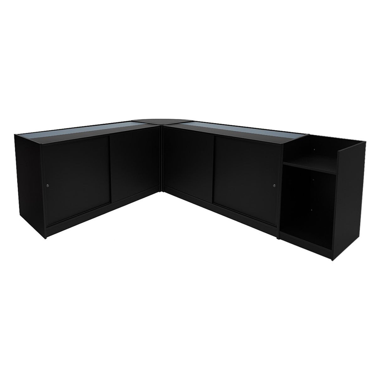 Aries LED Shop Counter Set CM60, TB60 & 2 x K1200 - Black
