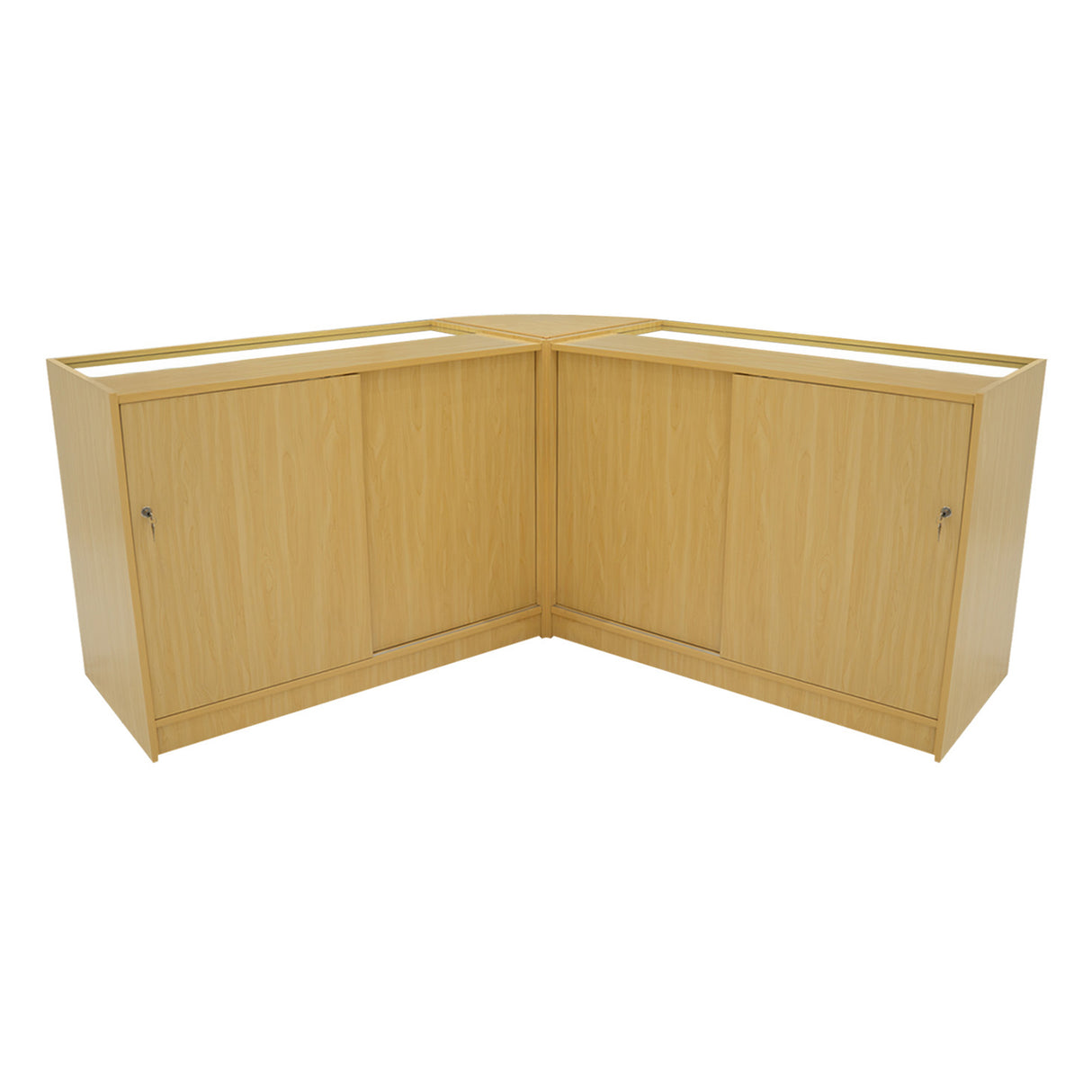 Harmonia LED Shop Counter Set B1200, C1200 & LM60 - Maple